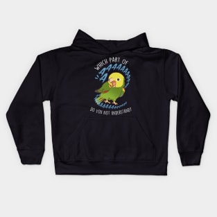 Double Yellow-Headed Amazon Parrot Aaaa Kids Hoodie